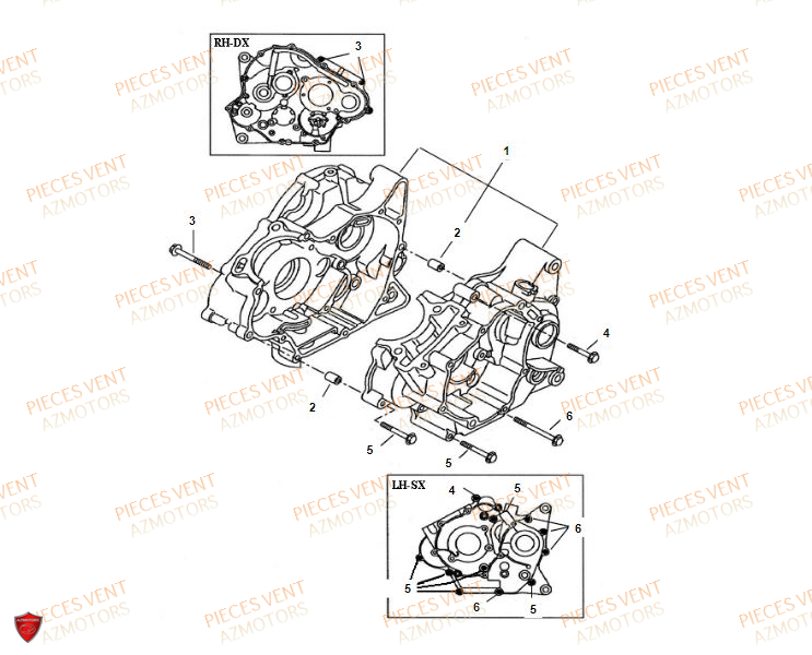 Carter Moteur VENT Pièces VENT BAJA RR 125 4T 2018 (ALUMINIUM)