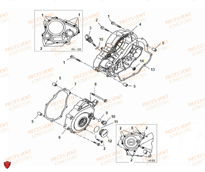 COUVRE CARTER VENT BAJA RR 125CC 2018