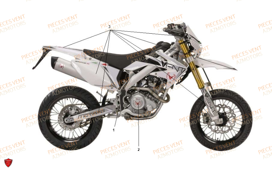 DECORS VENT BAJA RR 125CC 2018