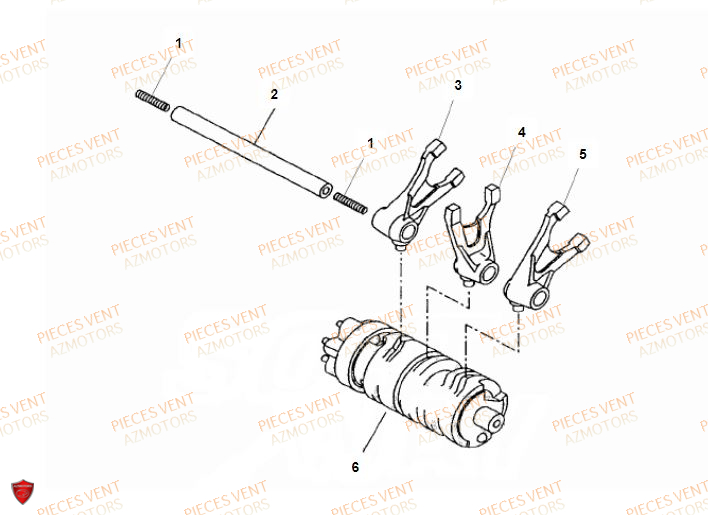 Tambour VENT Pièces VENT BAJA RR 125 4T 2018 (ALUMINIUM)