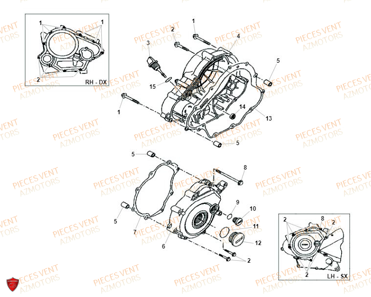 Couvre Carter VENT Pièces VENT BAJA RR 125 4T 2019 (ALUMINIUM)