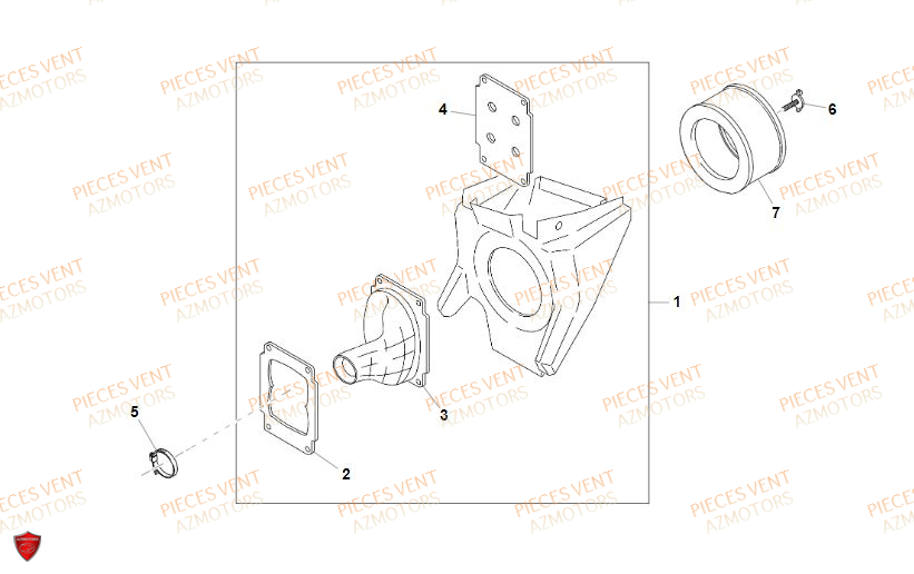 FILTRE_A_AIR VENT Pièces MOTO Vent BAJA RR 125 4T 2019 (ALUMINIUM)
