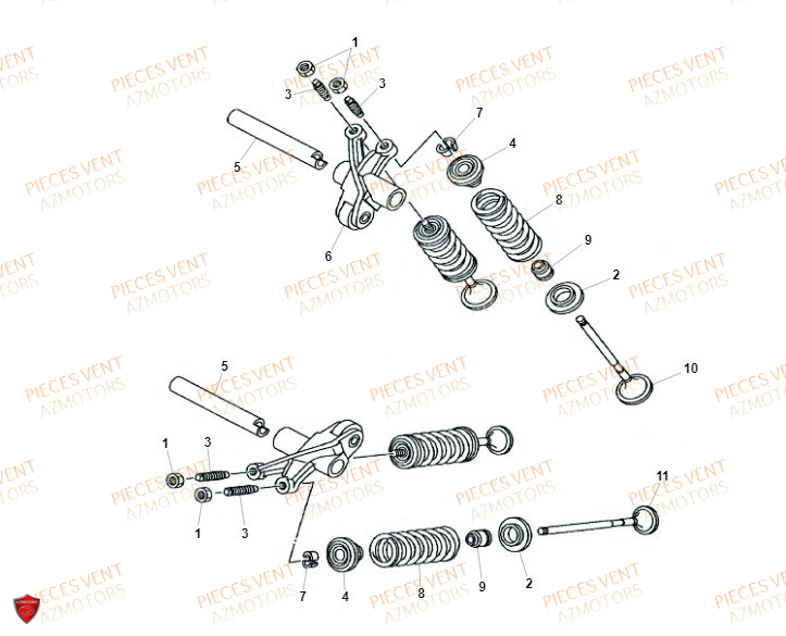 SOUPAPES VENT Pièces MOTO Vent BAJA RR 125 4T 2019 (ALUMINIUM)