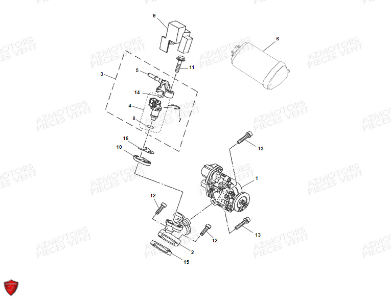 Admission VENT Pièces VENT BAJA RR 125 4T EURO5 2022 (ALUMINIUM)
