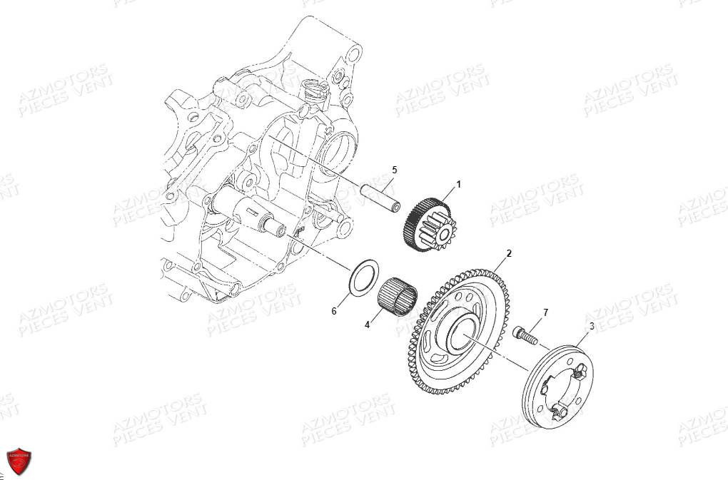 Allumage Roue Libre VENT Pièces VENT BAJA RR 125 4T EURO5 2022 (ALUMINIUM)
