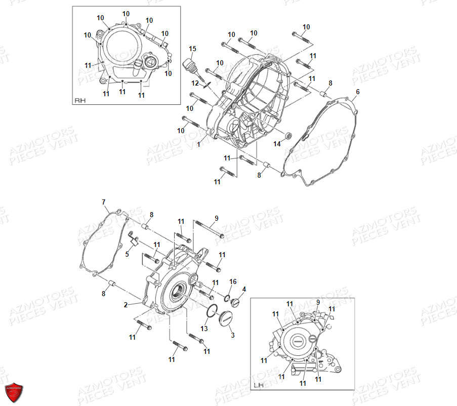 Couvercles Carters VENT Pièces VENT BAJA RR 125 4T EURO5 2022 (ALUMINIUM)