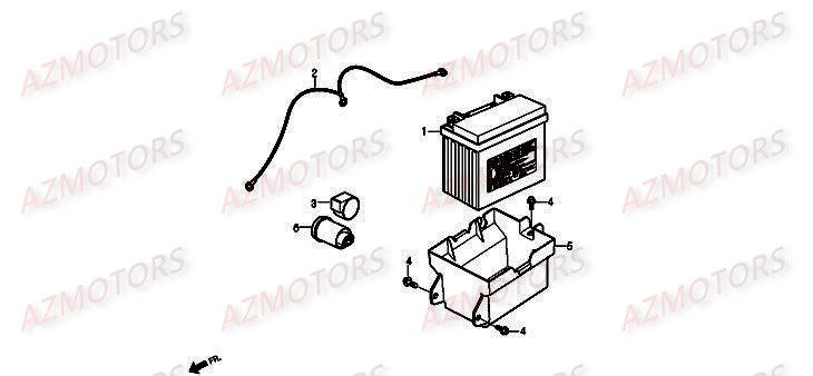 Batterie DAELIM Pièces Scooter DAELIM BESBI 125cc
