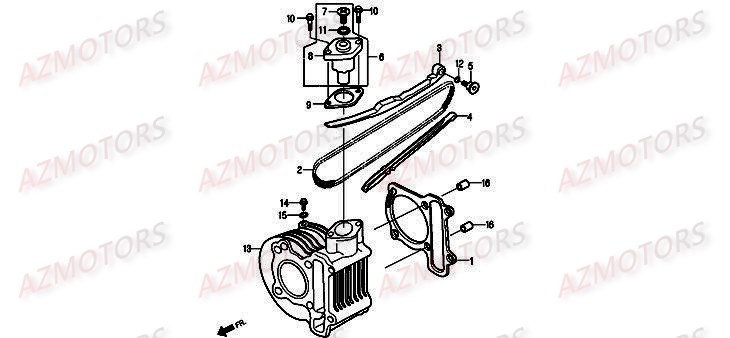 CYLINDRE DISTRIBUTION DAELIM BESBI 125