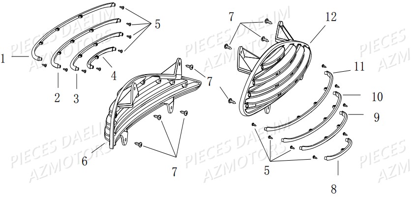 COQUE ARRIERE CACHE DAELIM BESBI 125 E4