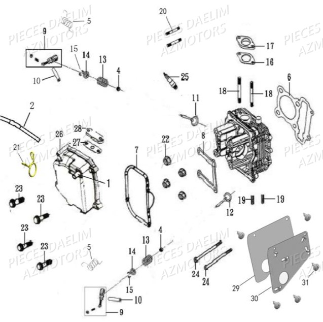 Culbuteur DAELIM Pièces Scooter DAELIM BESBI 125cc EURO 4