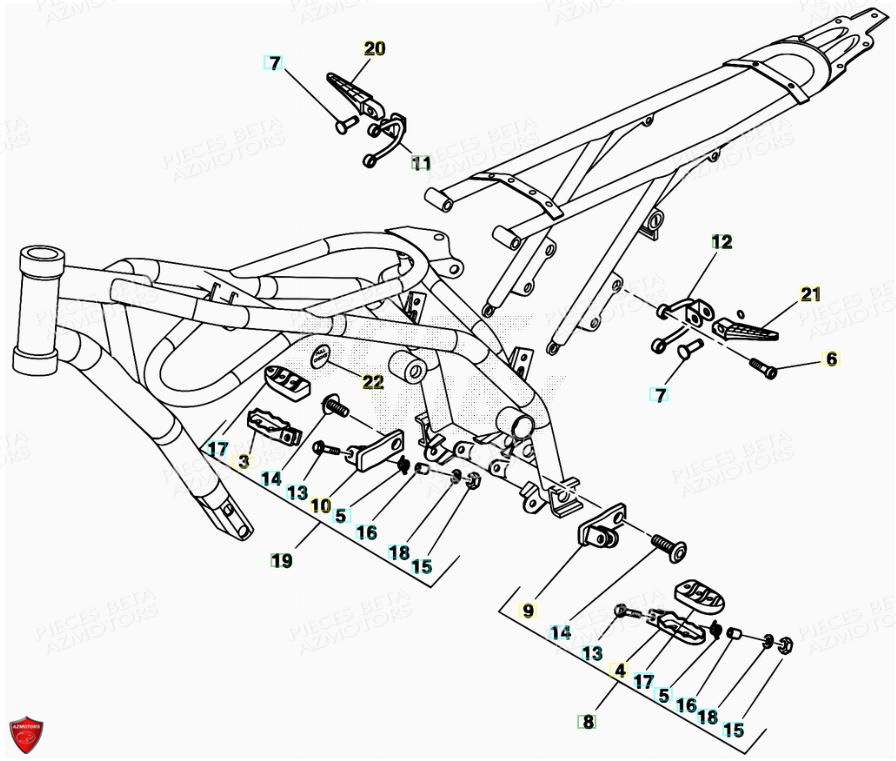 ACCESSOIRES DU CHASSIS BETA BETA 200 ALP 08 11