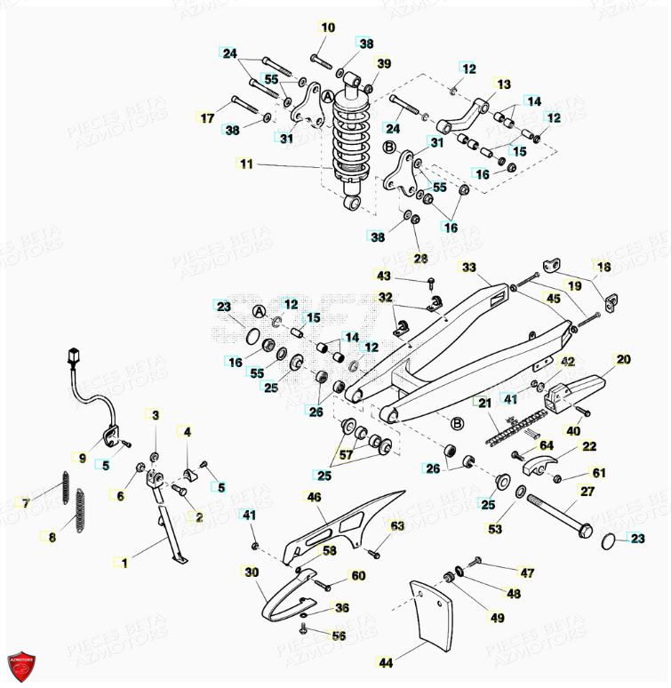 BRAS OSCILLANT pour BETA-200-ALP-08-11