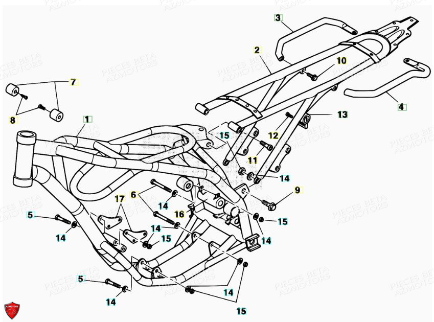 Chassis BETA Pièces ALP 125 [2008-2011]