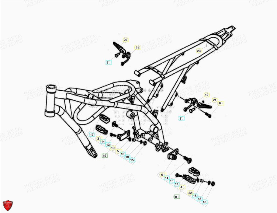 Accessoires Du Chassis BETA Pièces ALP 200 [2014-2015]