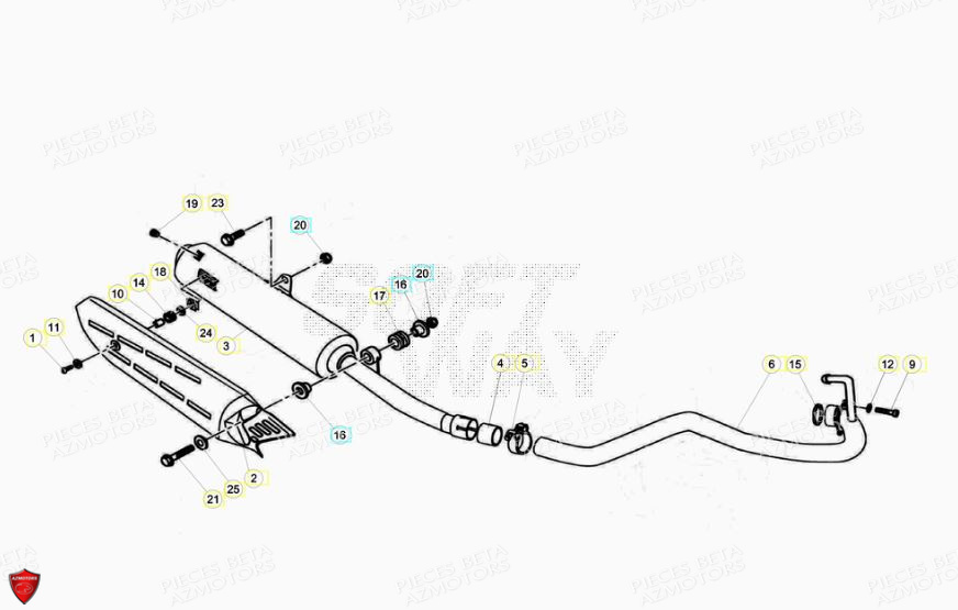 ECHAPPEMENT BETA BETA ALP 200 14 15