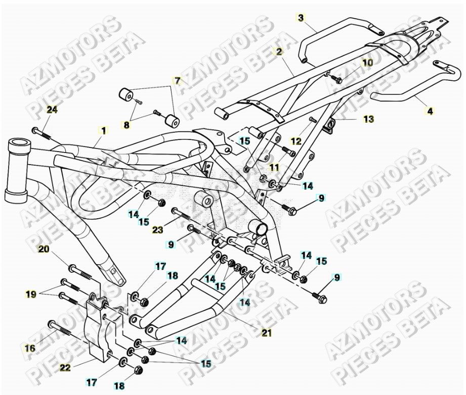 Chassis BETA Pièces ALP 200 [2016-2017]