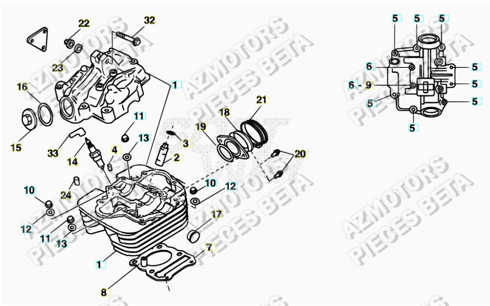 CULASSE pour BETA-ALP-200-16-17