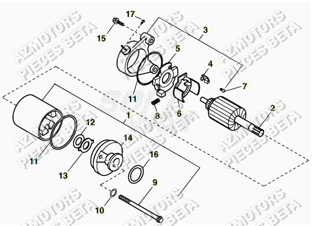 Demarreur BETA Pièces ALP 200 [2016-2017]