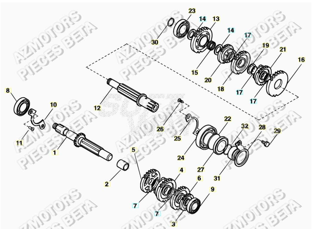 Transmission BETA Pièces ALP 200 [2016-2017]