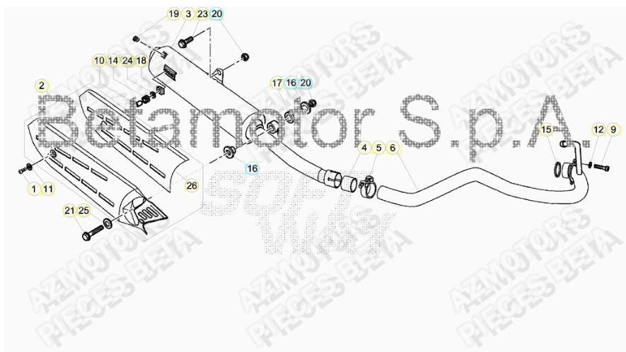 ECHAPPEMENT pour BETA-ALP-200-18