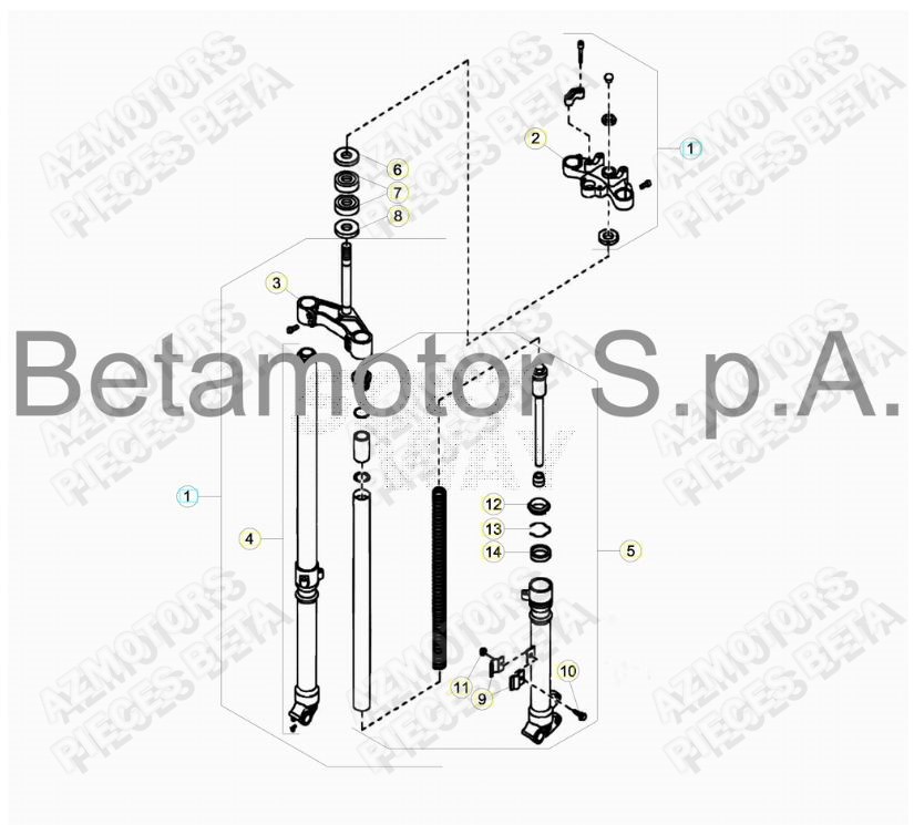 Fourche BETA Pièces ALP 200 [2018]