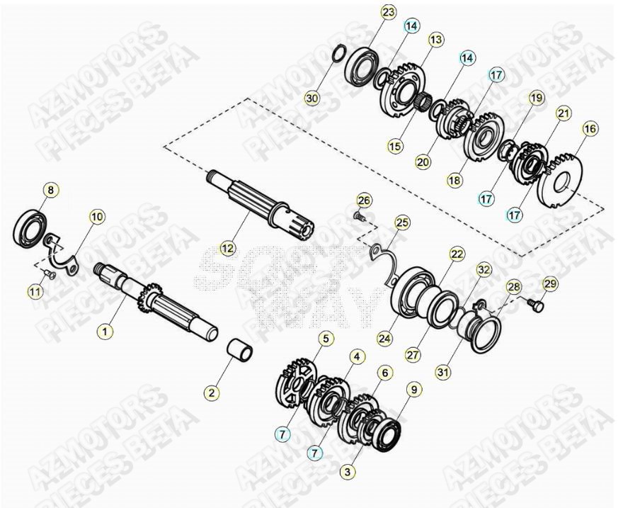 Transmission BETA Pièces ALP 200 [2020]