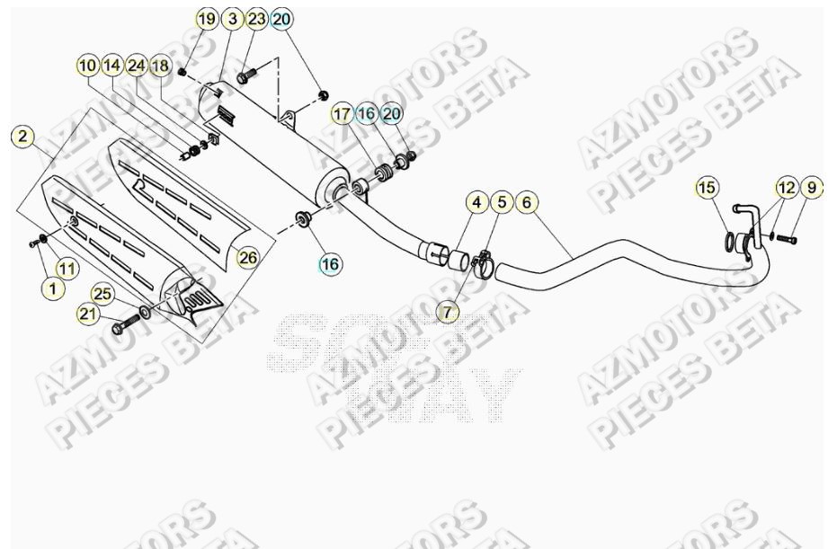 ECHAPPEMENT pour BETA-ALP-200-21