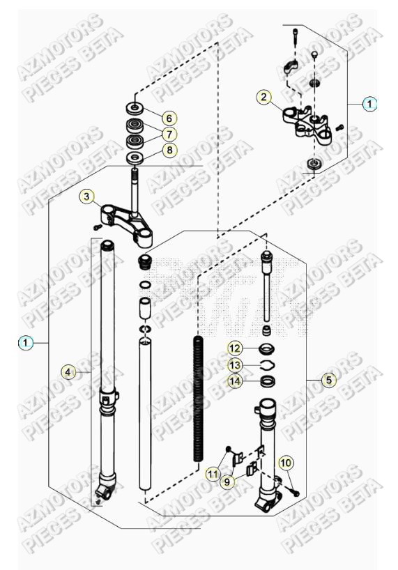 Fourche BETA Pièces ALP 200 [2021]