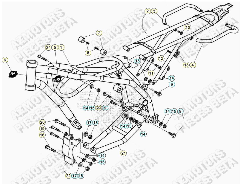 Chassis BETA Pièces ALP 200 [2022-2023]