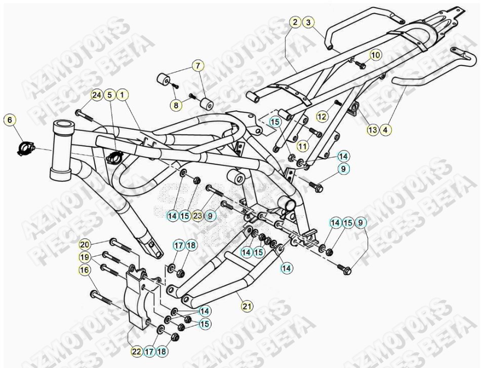 CHASSIS pour BETA-ALP-200-22