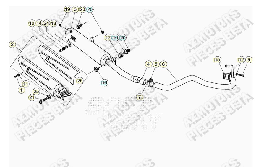 ECHAPPEMENT pour BETA-ALP-200-22