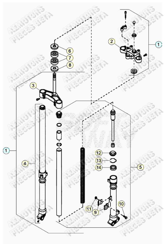 Fourche BETA Pièces ALP 200 [2022-2023]