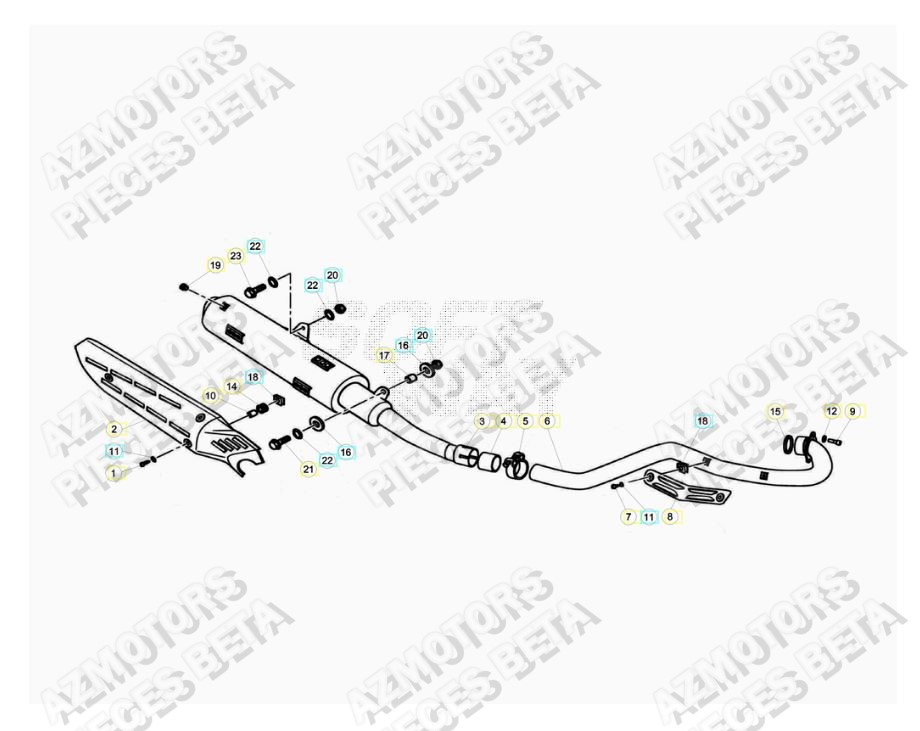 ECHAPPEMENT BETA BETA ALP 350 16 17