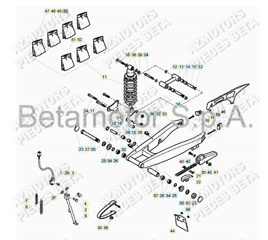 BRAS_OSCILLANT BETA Pièces ALP 4.0 350cc [2018]