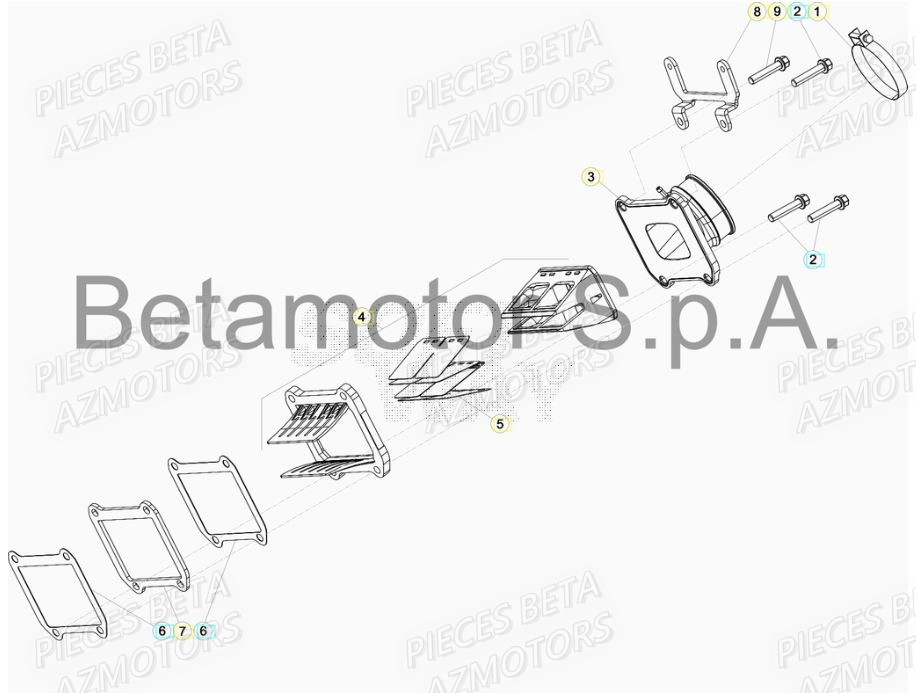 Admission BETA Pièces BETA RR XTRAINER 250 2T - (2017)