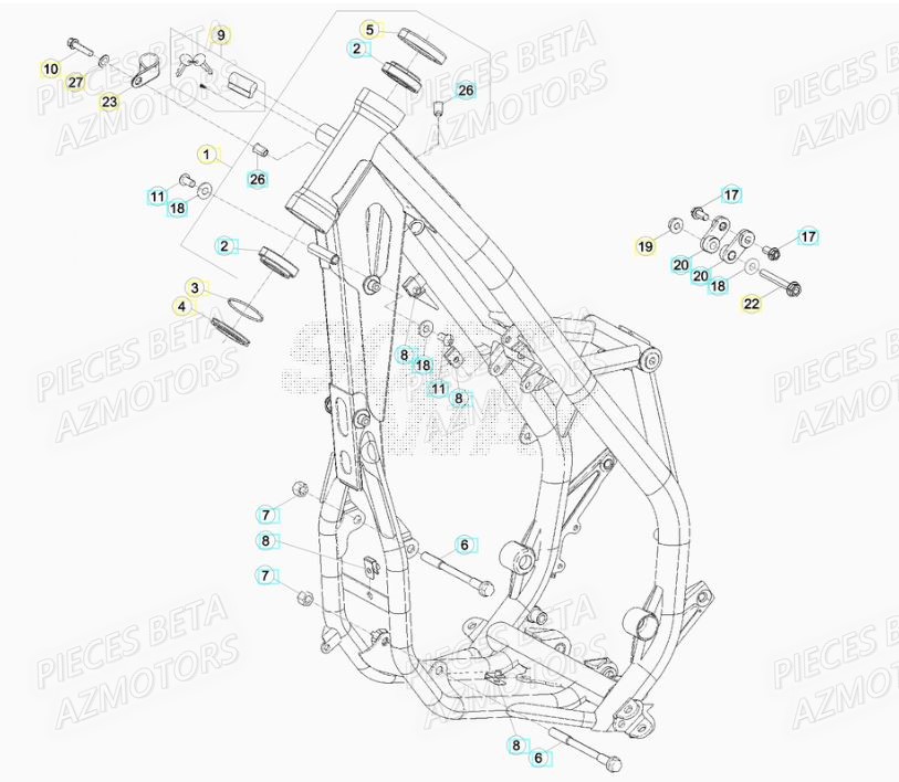 CHASSIS BETA BETA XTRAINER 250 MY17