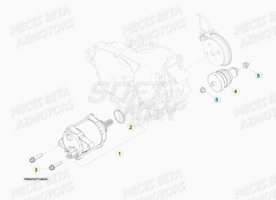 Demarreur BETA Pièces BETA RR XTRAINER 250 2T - (2017)