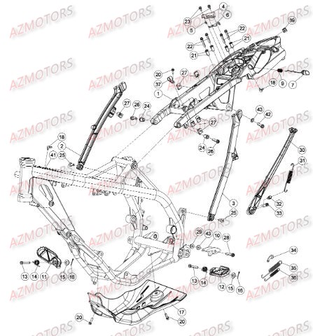 Accessoires Du Chassis BETA Pièces BETA RR XTRAINER 300 2T - (2015)