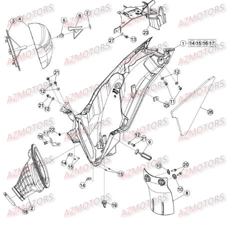 BOITIER DU FILTRE pour BETA XTRAINER MY15