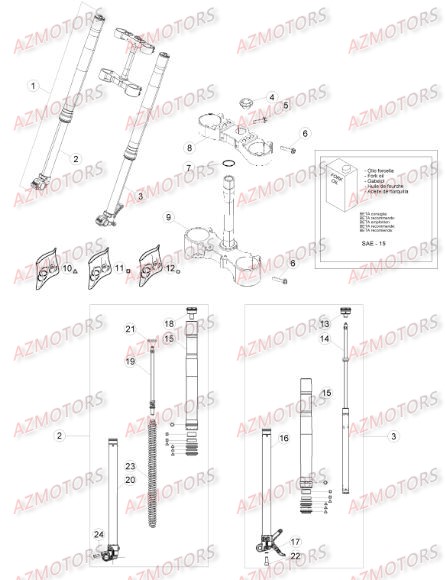 FOURCHE pour BETA XTRAINER MY15