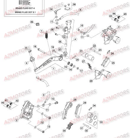 FREINS pour BETA XTRAINER MY15