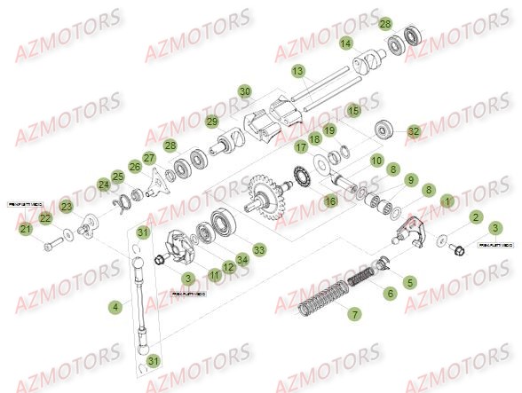 Installation De Refroidissement BETA Pièces BETA RR XTRAINER 300 2T - (2015)