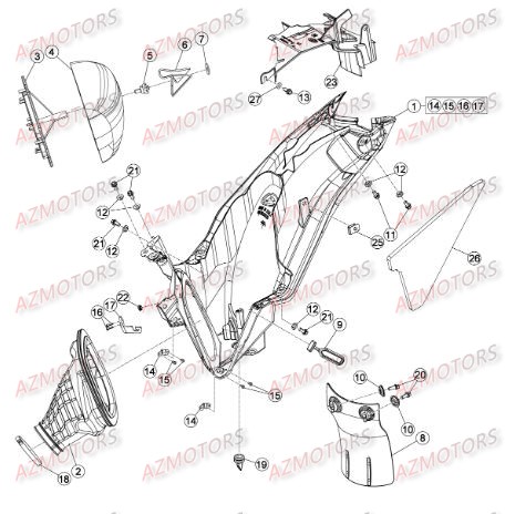 BOITIER_DU_FILTRE BETA Pièces BETA RR XTRAINER 300 4T - [2016]