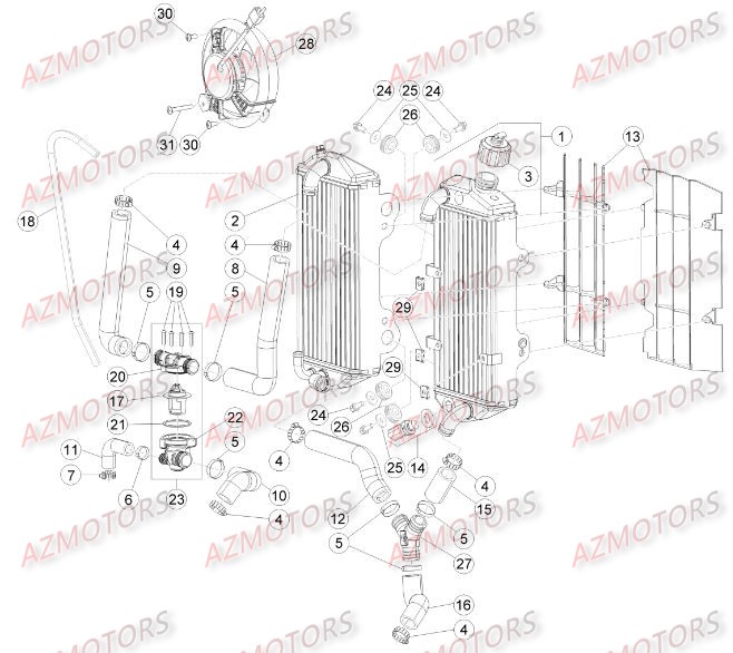 RADIATEUR pour BETA XTRAINER MY16