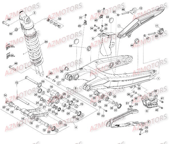 Suspension Arriere BETA Pièces BETA RR XTRAINER 300 2T - (2016)