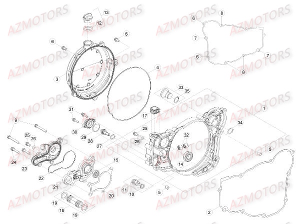 Carter Embrayage BETA Pièces BETA RR XTRAINER 300 2T - (2017)