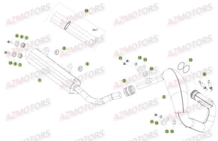 ECHAPPEMENT pour BETA XTRAINER MY17