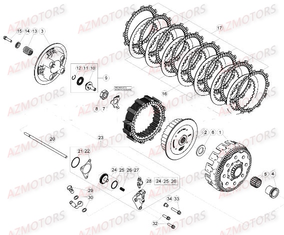 EMBRAYAGE BETA Pièces BETA RR XTRAINER 300 4T - [2017]