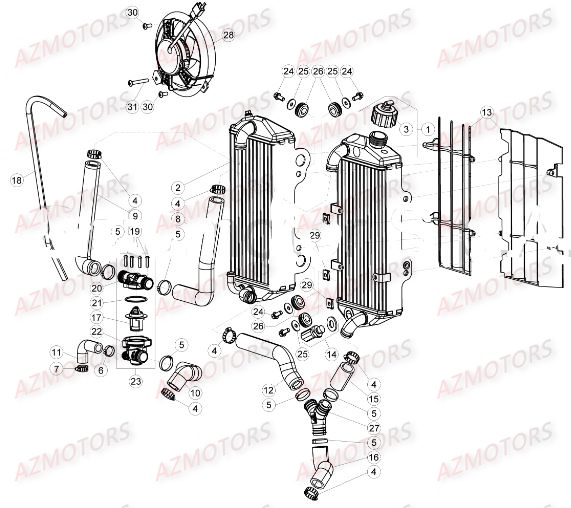 RADIATEUR pour BETA XTRAINER MY17