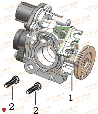 Debitmetre MASAI Pièces Moto BLACK CAFE 125 E4